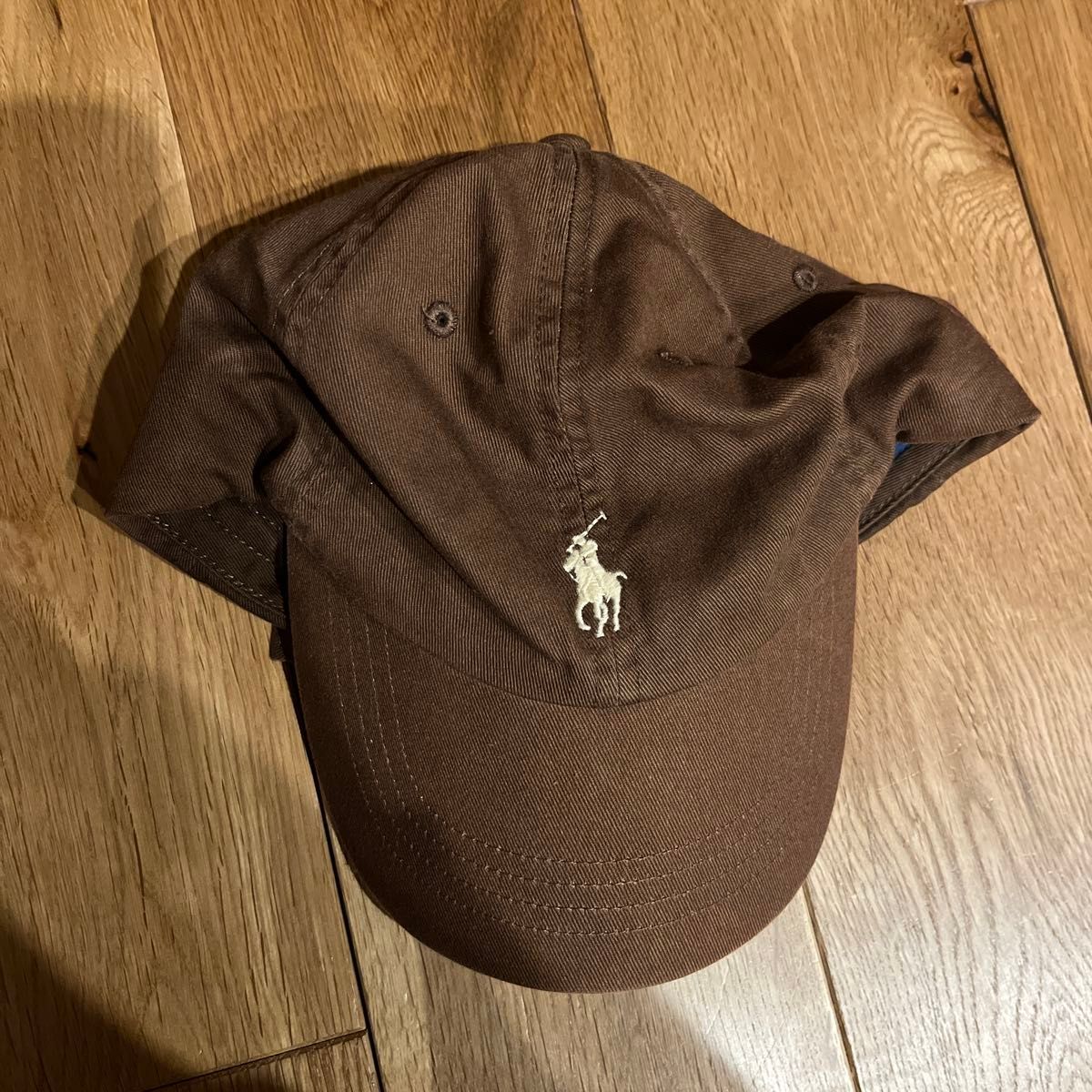 本物希少 POLO ポロラルフローレン キャップ ブラウン ホワイト