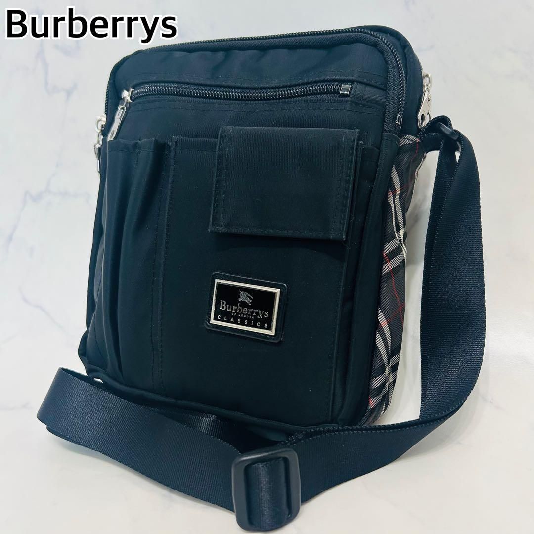 美品】BURBERRY バーバリーブラックレーベル ショルダーバッグ ノバ