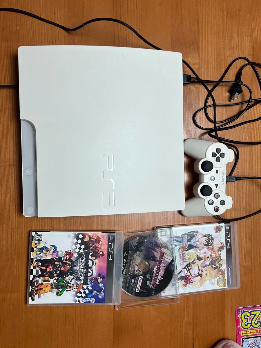コントローラ4個+ソフト6本付き】PS3 CECH3000A本体 160GBモデル 