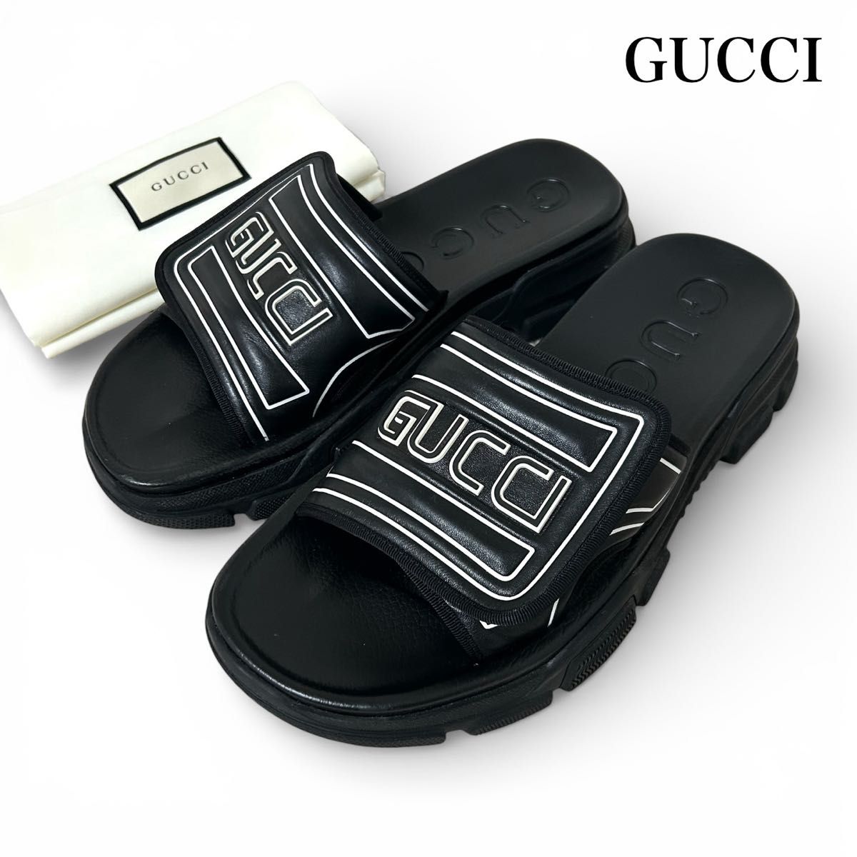 グッチ GUCCI ラバースライドサンダル 中古 ウィメンズ ラバーサンダル 