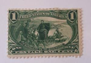 2000円スタート アメリカ 1898年 1 セント切手