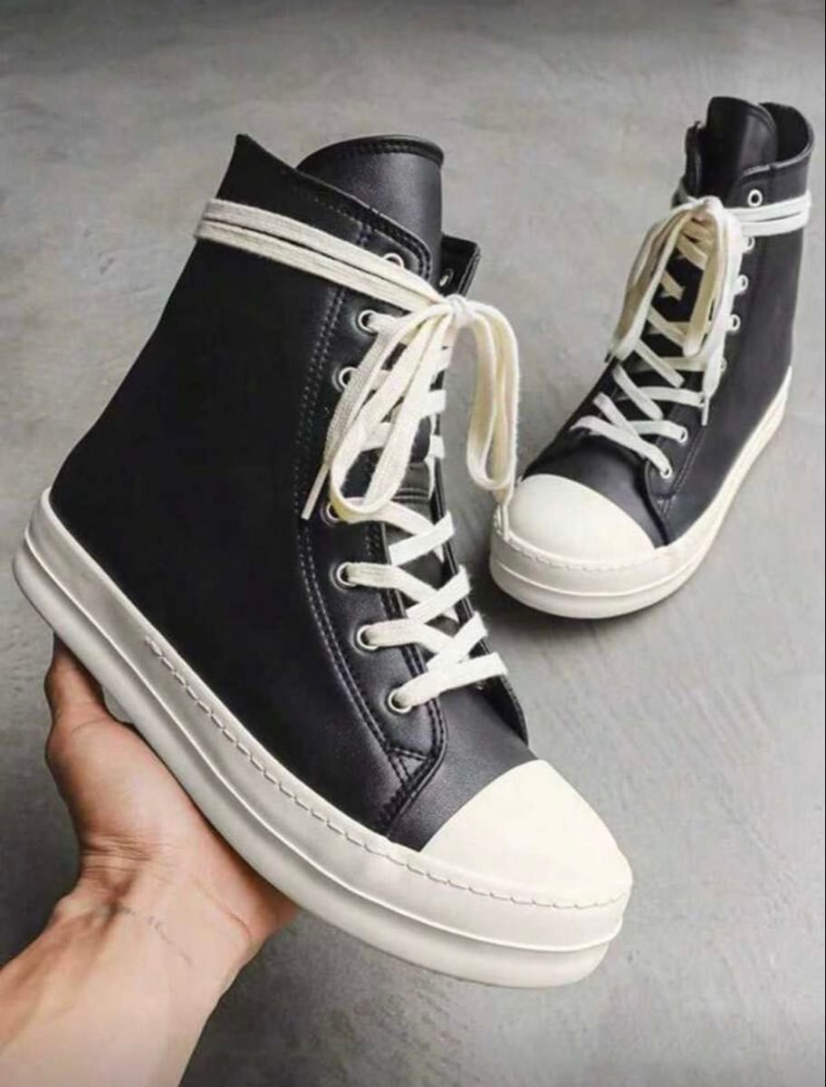 レースアップブーツ ジオバスケット風 y2k fgmm opium geek Rick Owens