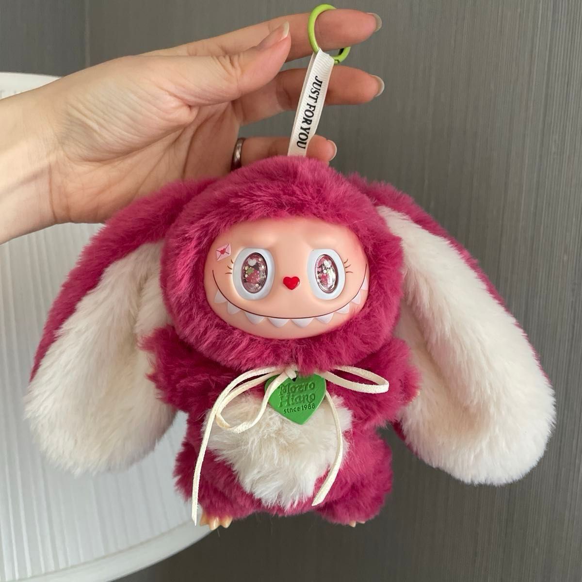Labubu ZIMOMO ラブブ ジモモ ぬいぐるみ ピンク いちご③ ZIMOMO