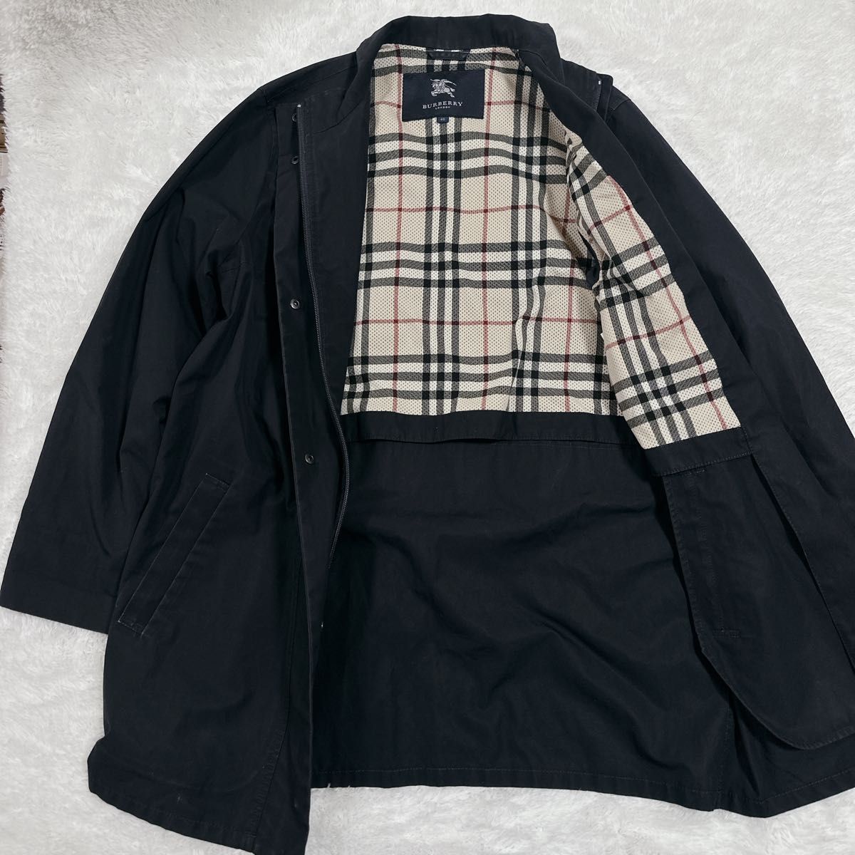 黒襟！ Burberry's ノバチェック XL ステンカラーコート ベージュ