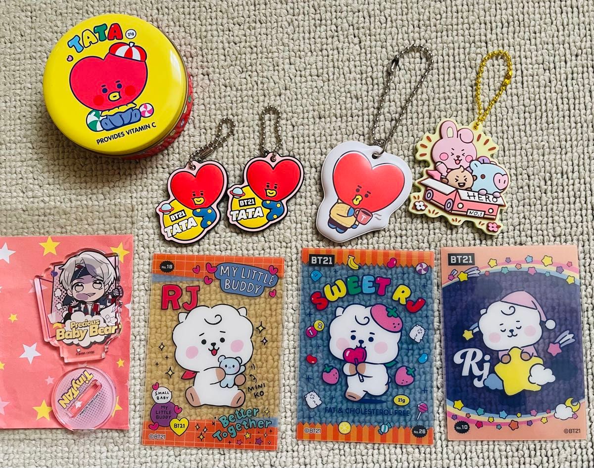 BT21 TATA グッズセット クリアファイル キーホルダー まとめ売り