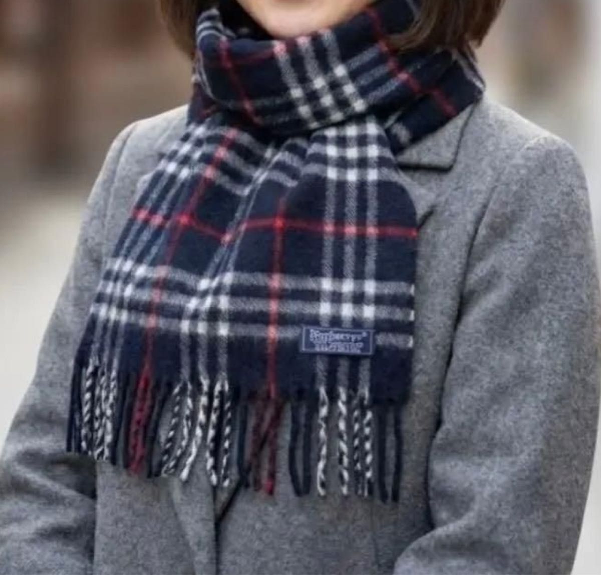BURBERRY バーバリー オールド カシミヤ 100 ノバチェック マフラー