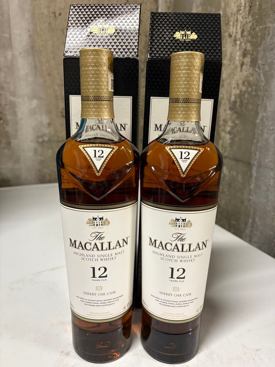 ザ マッカラン12年 シェリーオークカスク 箱付 700ml×2本 【公式通販】