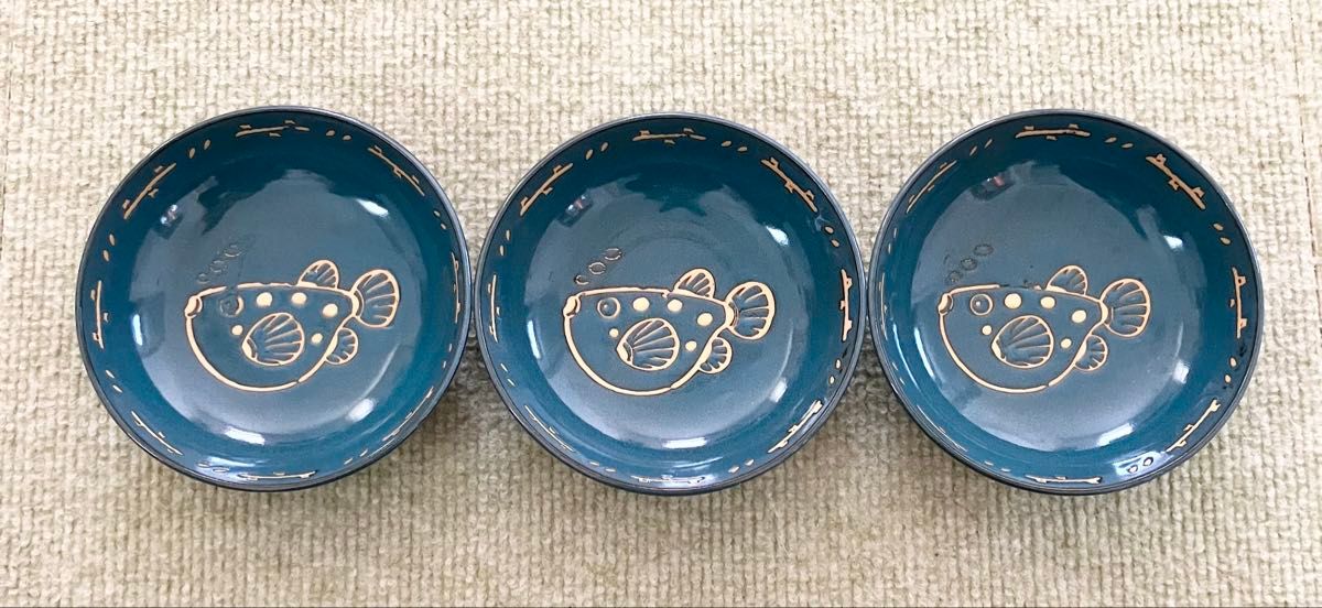 昭和レトロ小鉢 4個セット 染付 童子柄 和食器 陶器 取り皿 | Shop at 