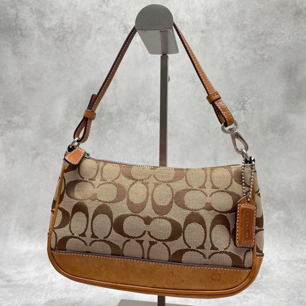 COACH ホーボー ワンショルダーバッグ ハーフムーン シグネチャー y2k