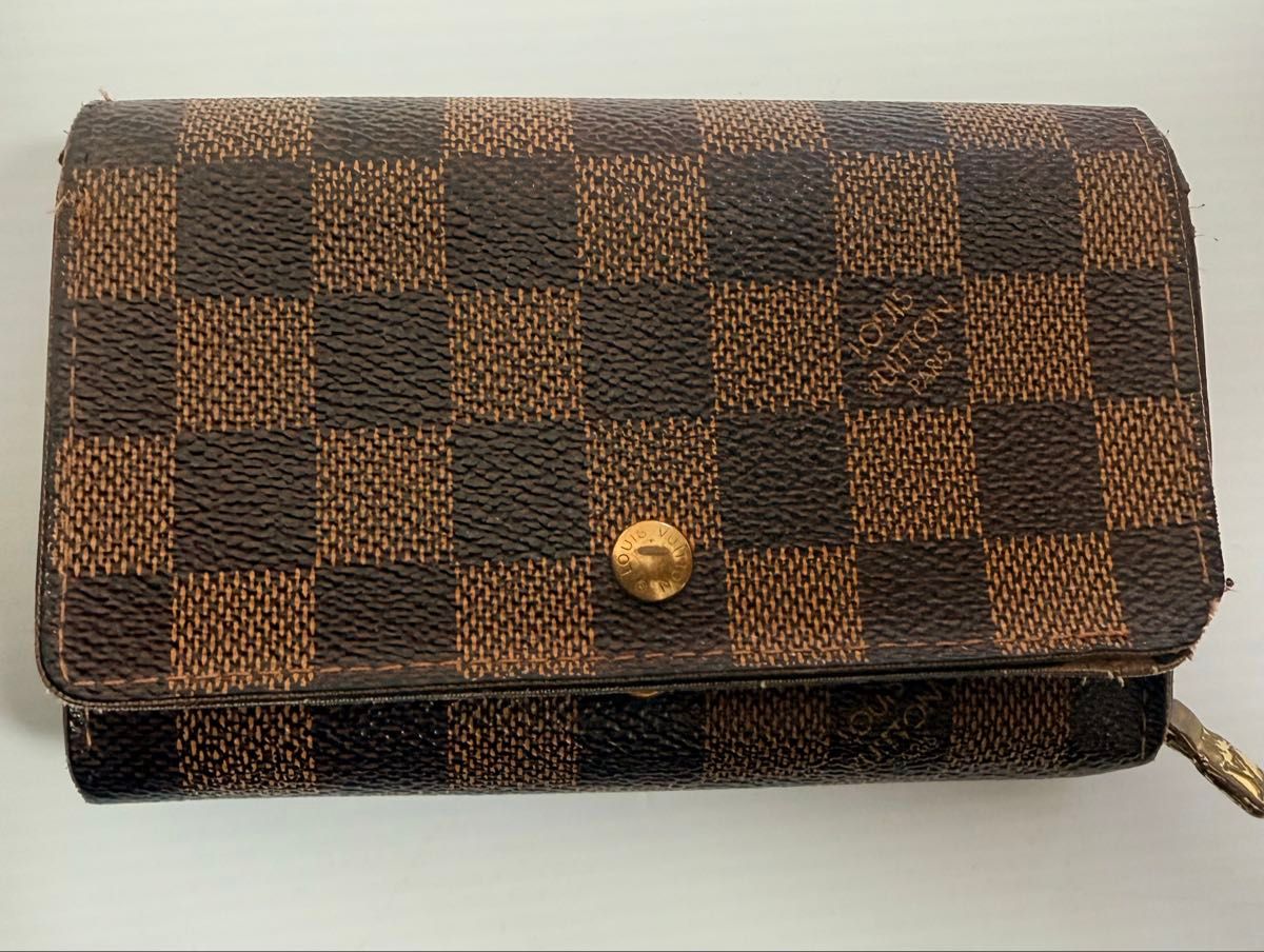 LOUIS VUITTON ルイヴィトン ダミエ ポルトモネビエトレゾール 財布