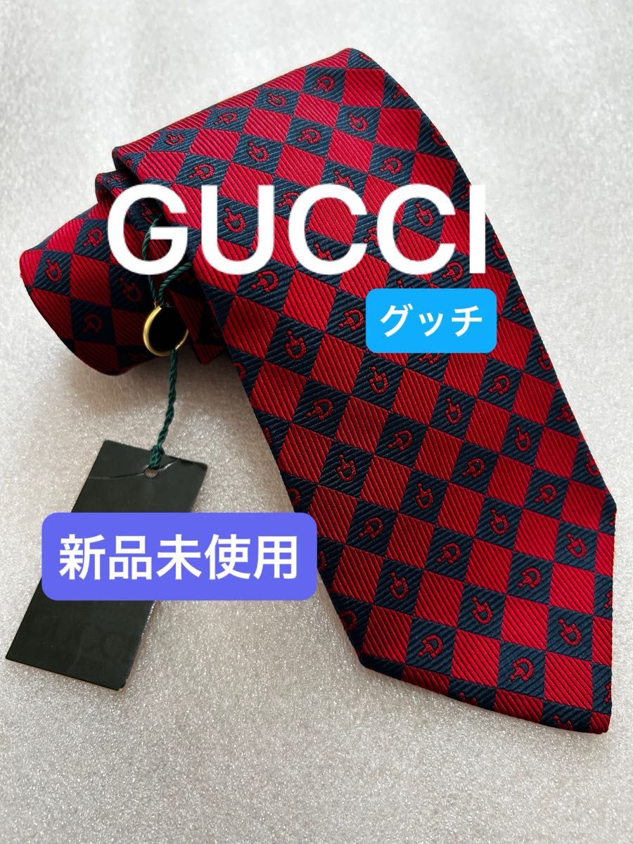 4356〉GUCCI グッチ GG柄 ネクタイ シルク ワインレッド 148×8cm