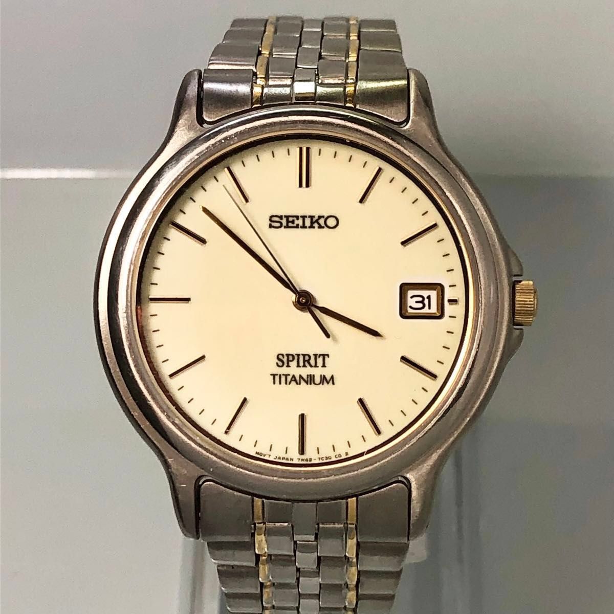 SEIKO SPIRIT ヴィンテージ 7N43-7B80 クォーツ チタン仕様 20BAR 