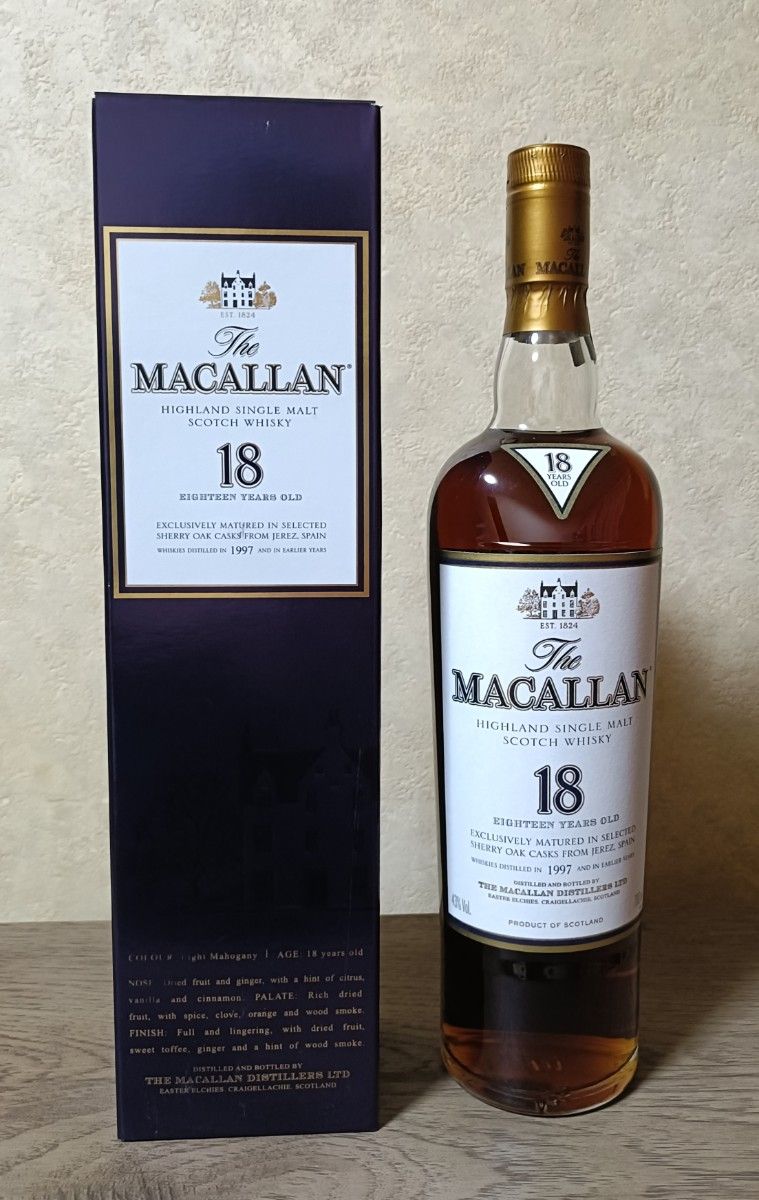 マッカラン 18年 1994 旧ボトル シェリー 極美品 The Macallan