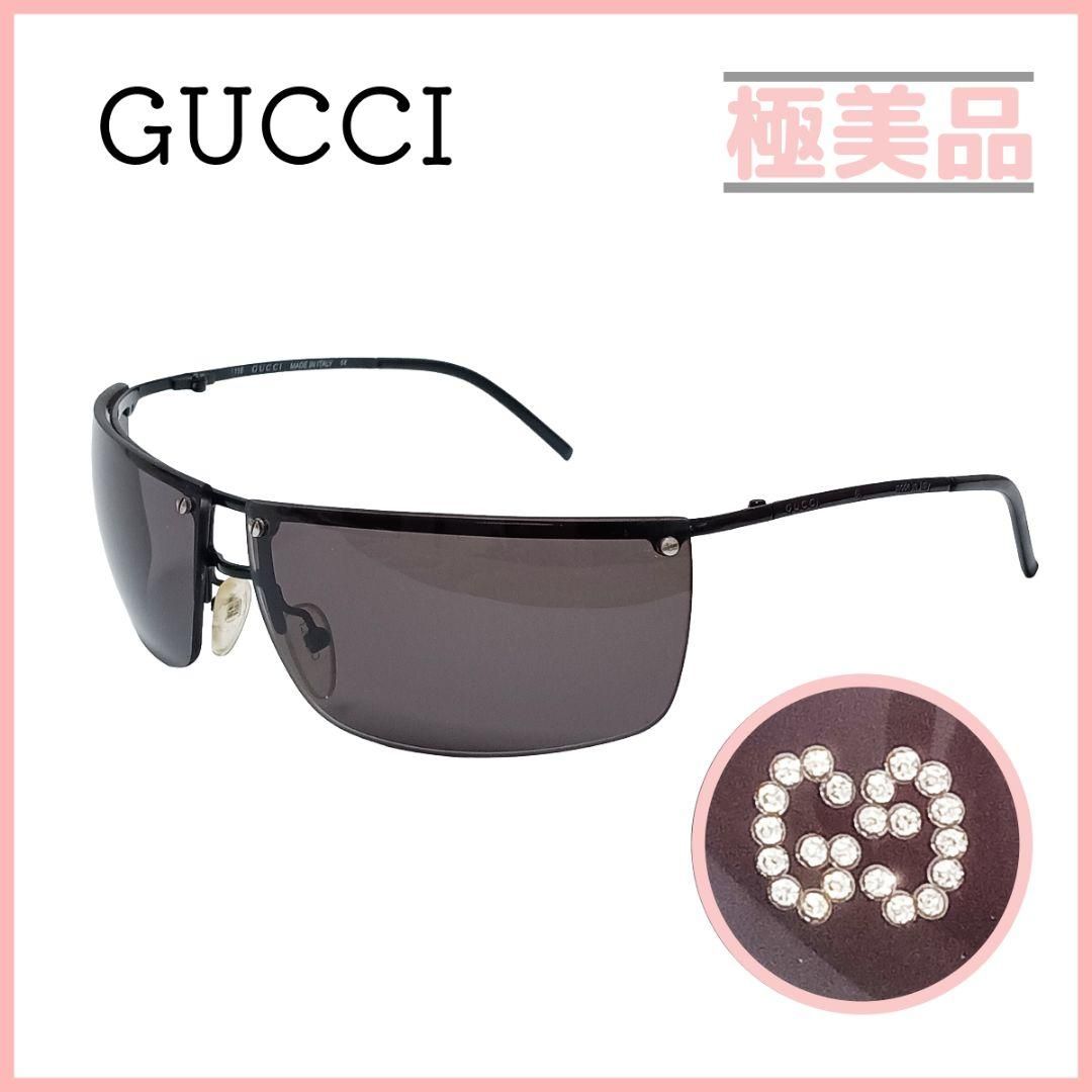 グッチ GUCCI サングラス インターロッキングG ハーフリム ホワイト