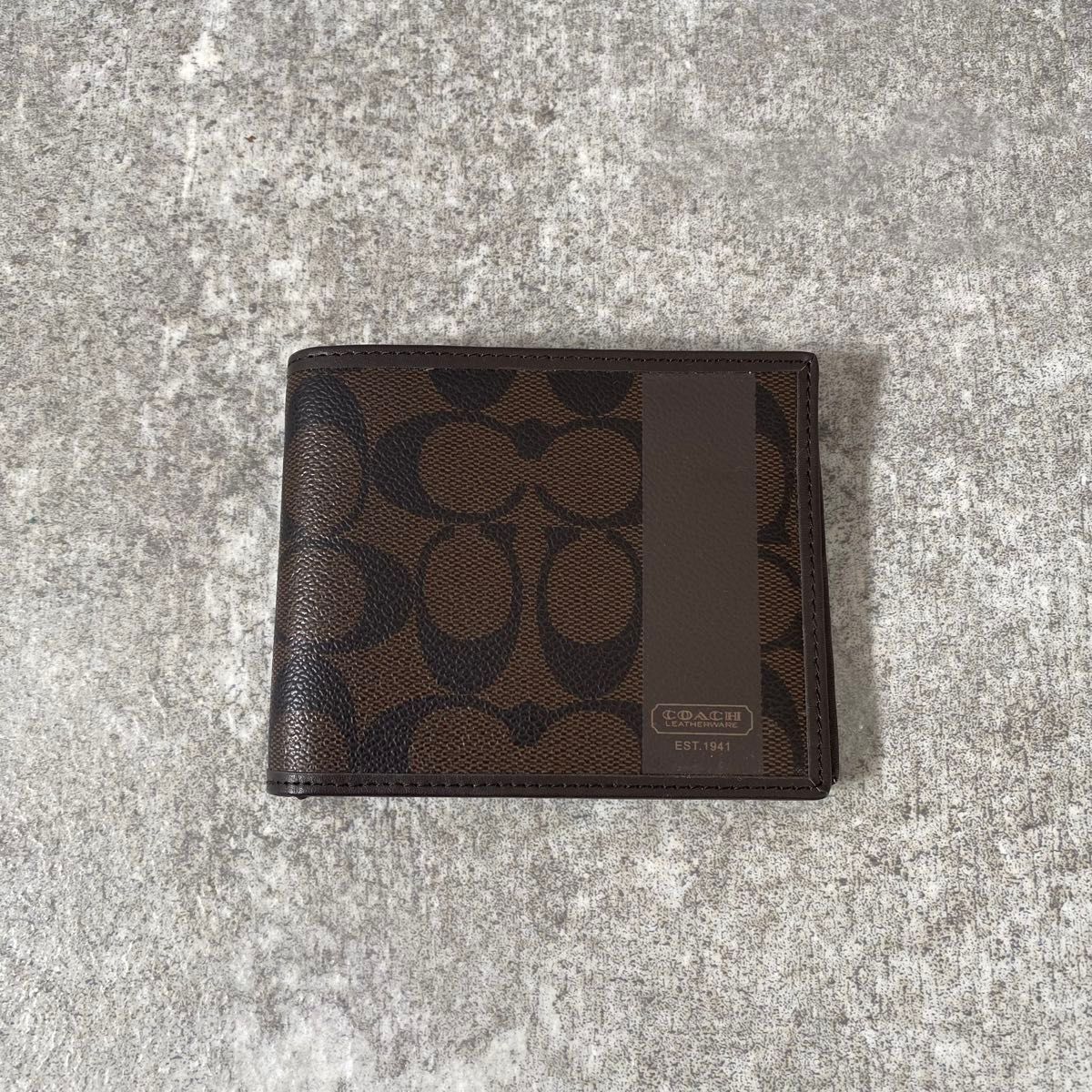 極美品】COACH コーチ レザー 二つ折り 財布 ブラウン | Shop at