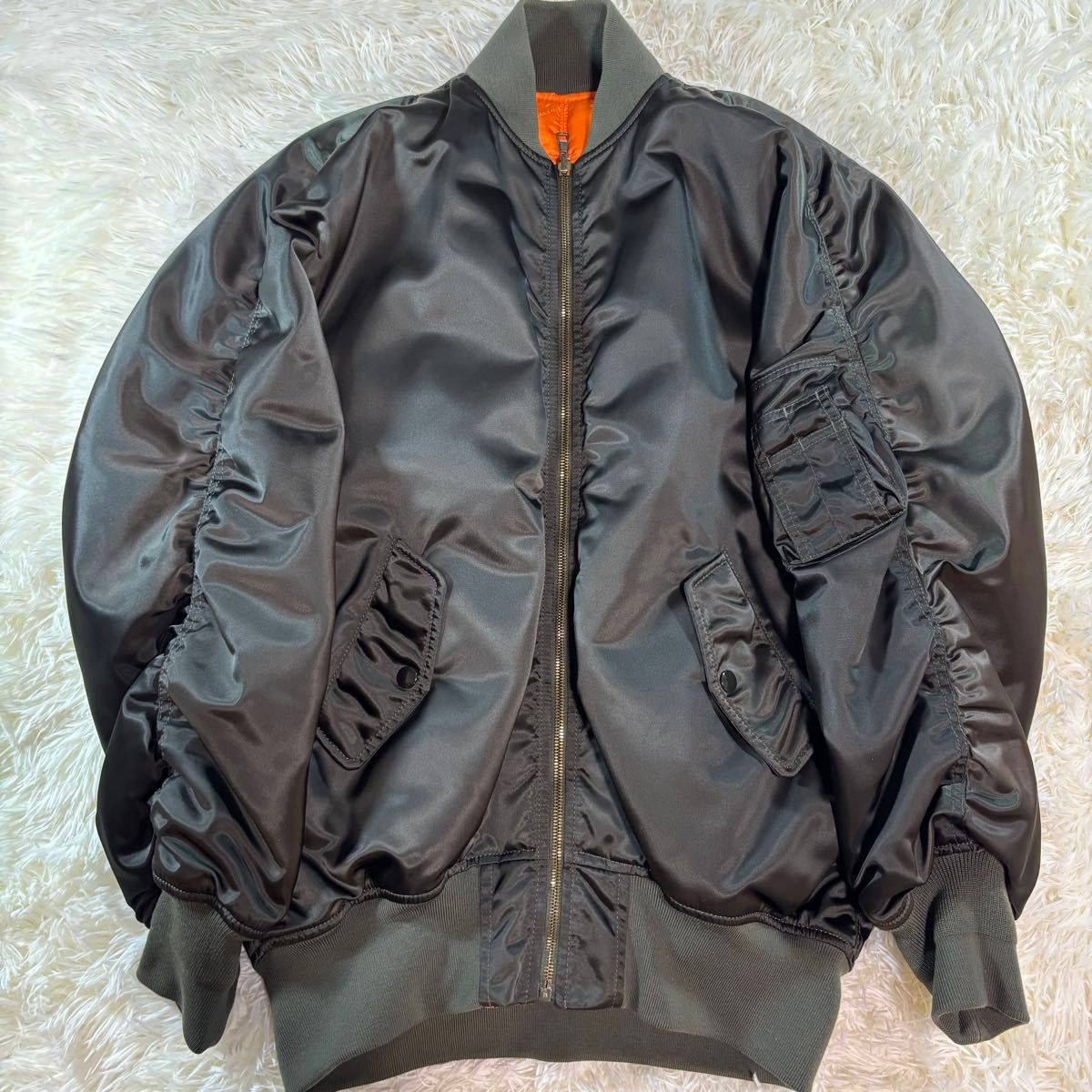 GUCCIグッチ GG柄 ナイロン ブルゾン ボンバージャケット XS ブラック 