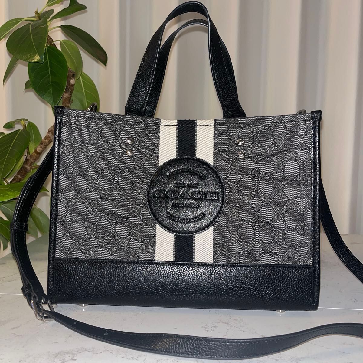 COACH コーチ デンプシー 2way トートバッグ マルチ グリーン
