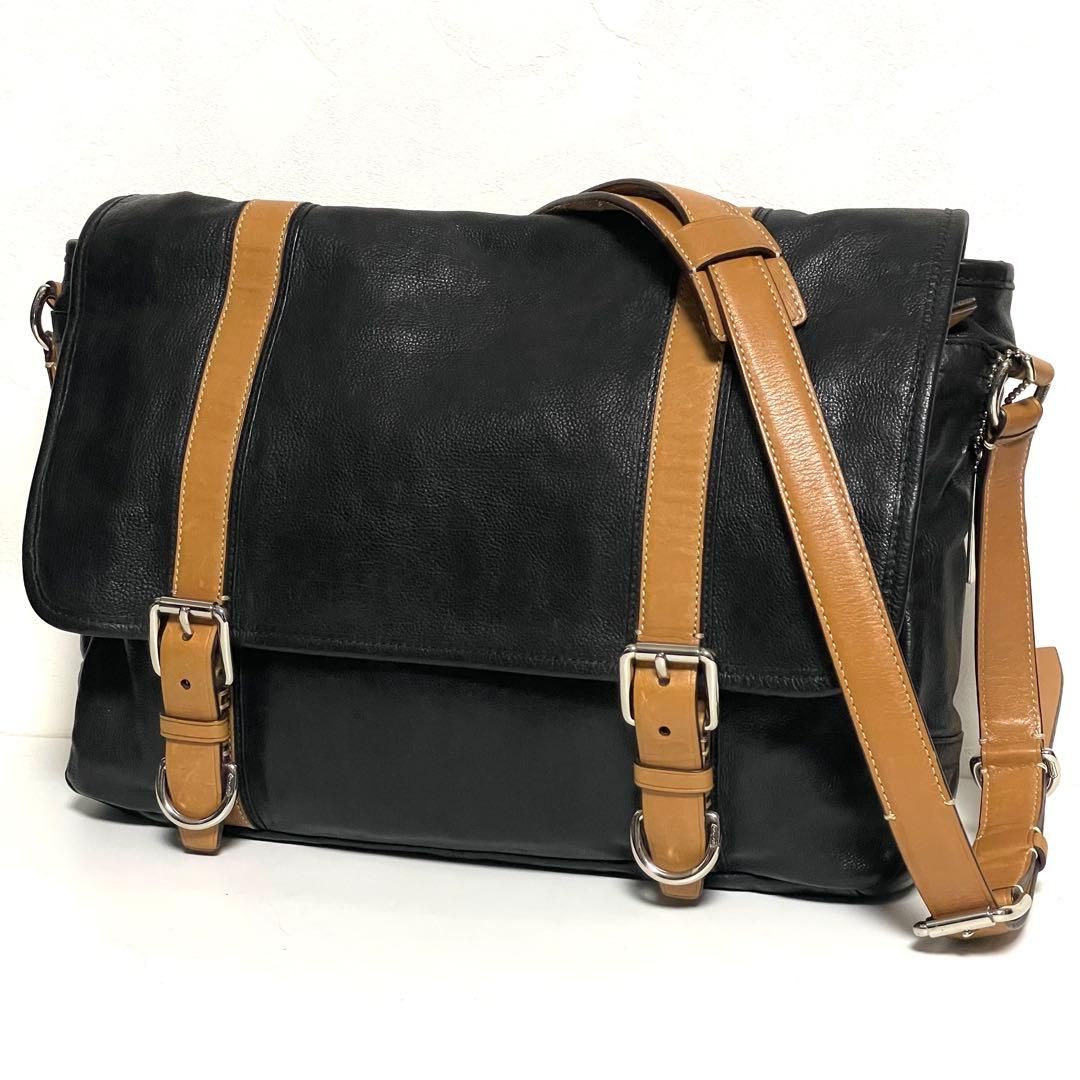 コーチ COACH ハドソン レザー ショルダーバッグ メッセンジャーバッグ