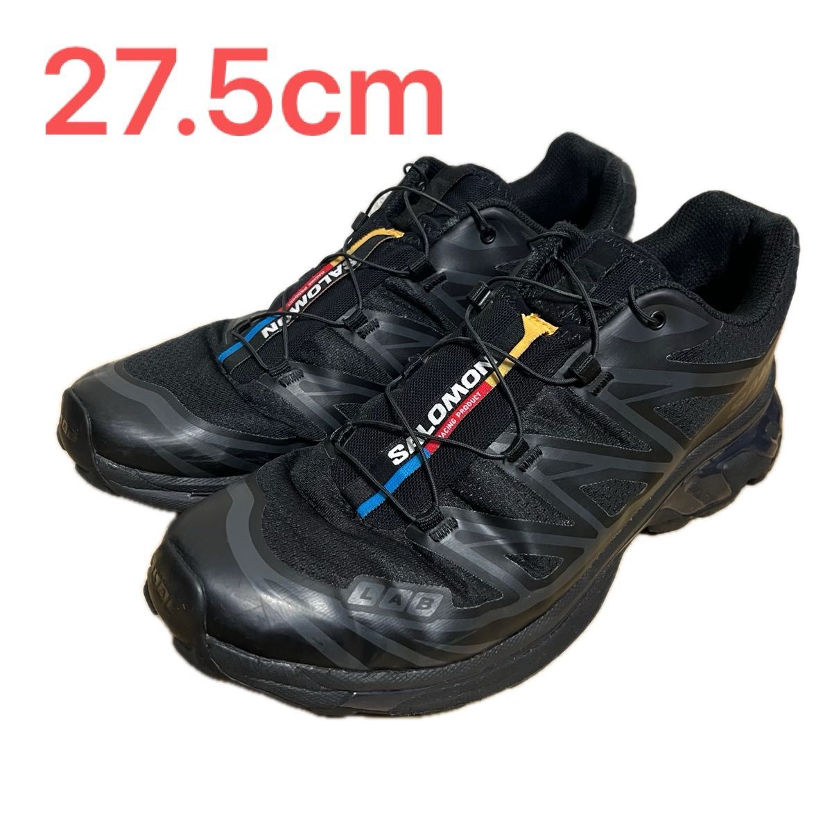 美品 SALOMON XT-6 27.5cm サロモン スニーカー Black OSHMAN