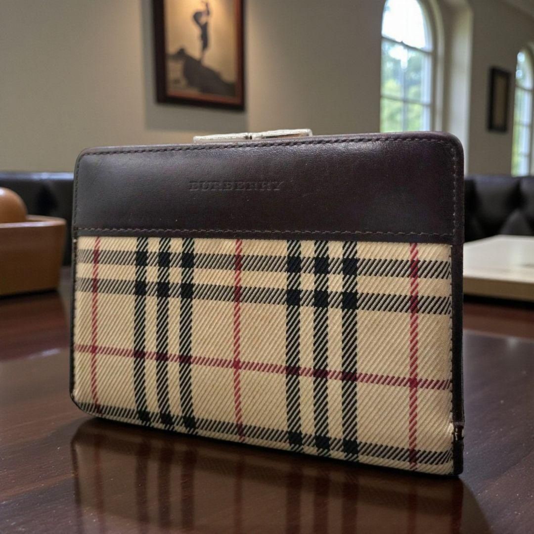 BURBERRY BLUE LABEL バーバリー ブルー レーベル 二つ折り財布 ノバ