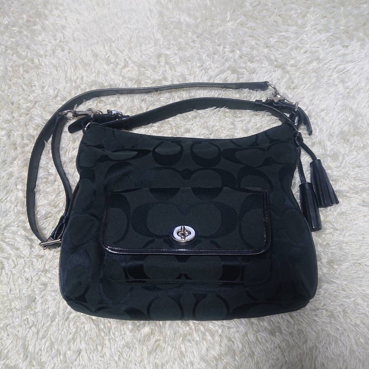 COACH CH228 デニムマルチ キャンバスレザー 2WAY トート | Shop at