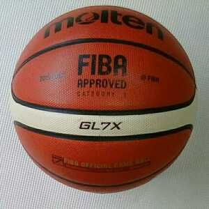 使用品 完売品 バスケットボール 7号 天然皮革製 12面体「molten BGL7X GL7X」(検) molten モルテン MIKASA ミカサ BGL7 GL7