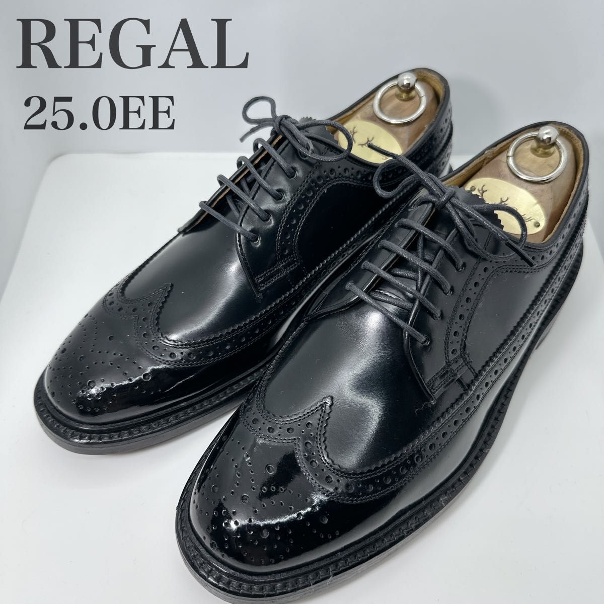 美品】REGAL リーガル〈V075〉ワースコレクション ビジネスシューズ 黒