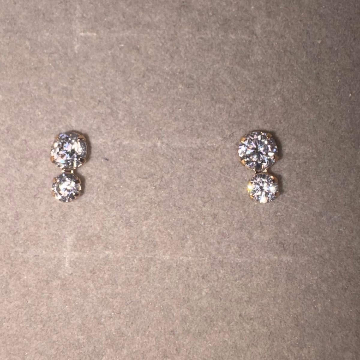 ツツミジュエリー K10YG キュービックジルコニア ピアス 星 月 | Shop