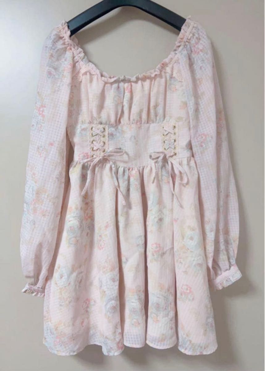 リズリサ マイメロコラボ コスメ柄 ワンピース ピンク 新品 | Shop at 