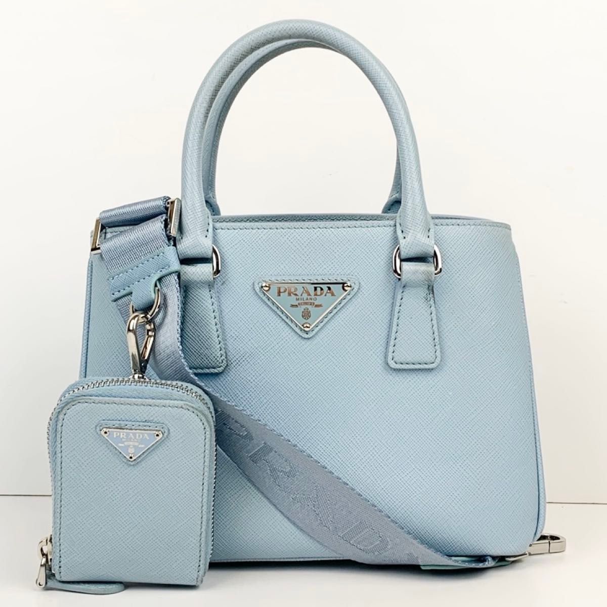 o21【極美品】プラダ スモール ガレリア 2way ショルダー 1BA896 PRADA
