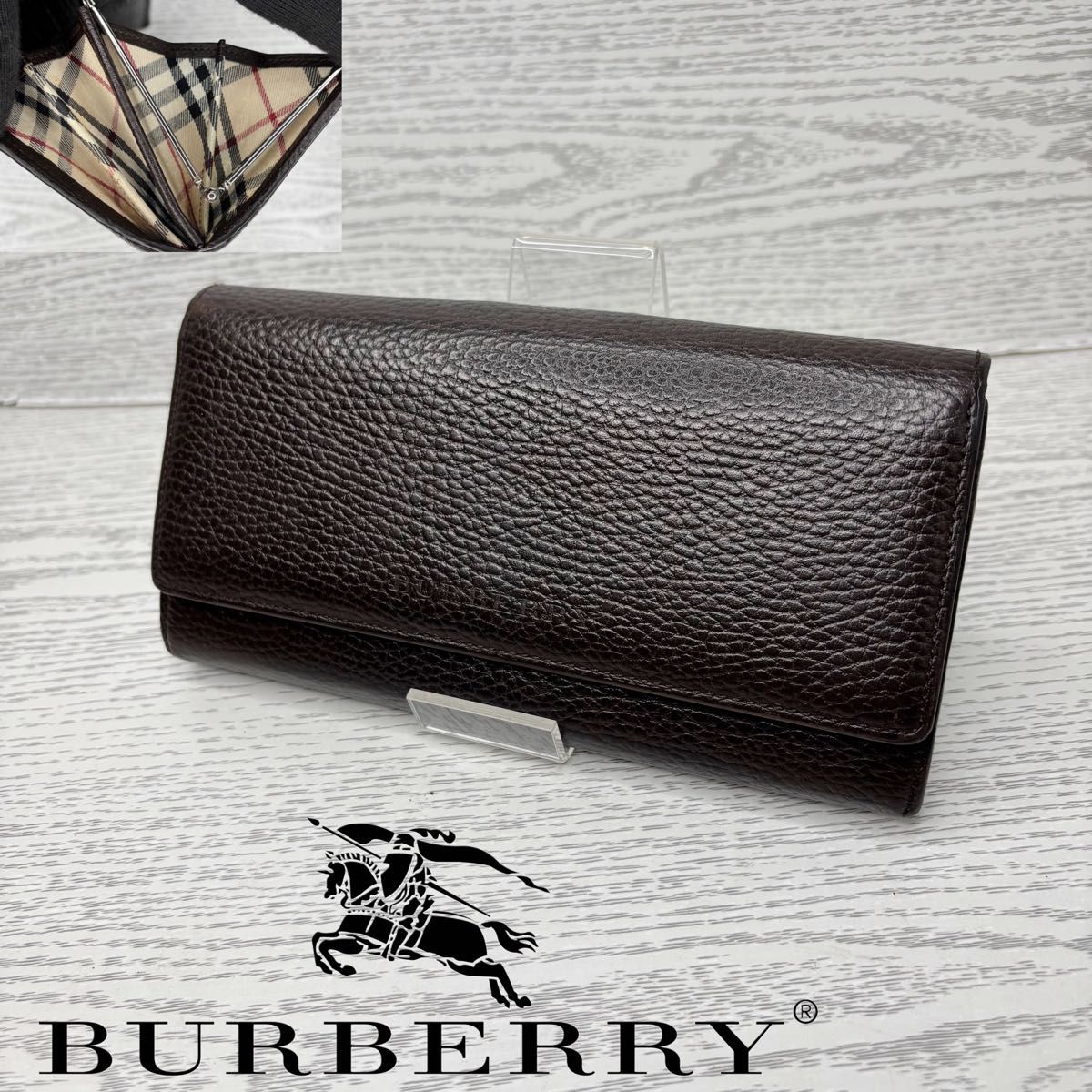 40【美品】BURBERRY 二つ折り財布　長財布 極美品】Burberry 二つ折り財布 折り財布40 | Shop at JDirectItems