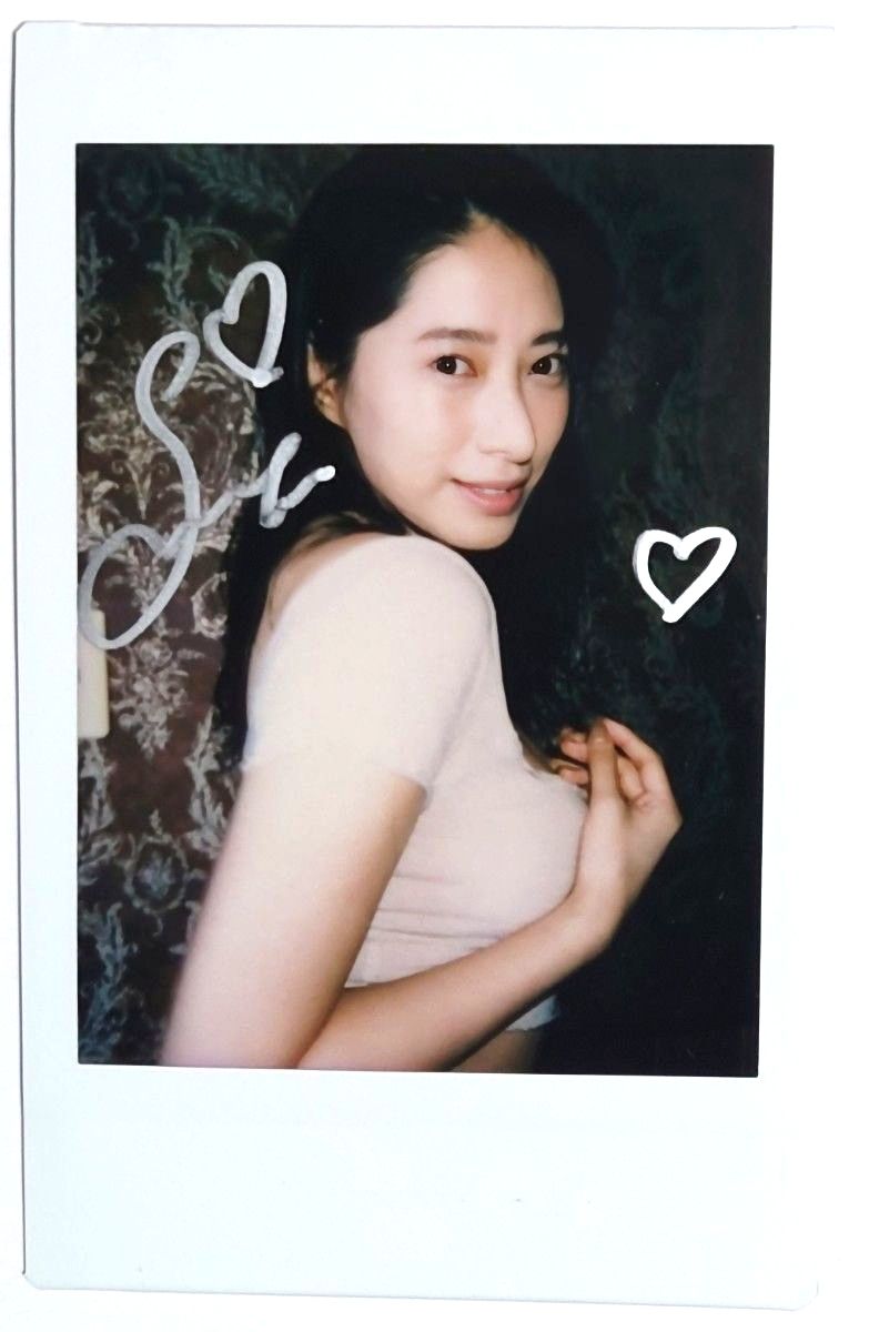 写真 奈月セナ サイン入り チェキ 光文社 フラッシュ FLASH
