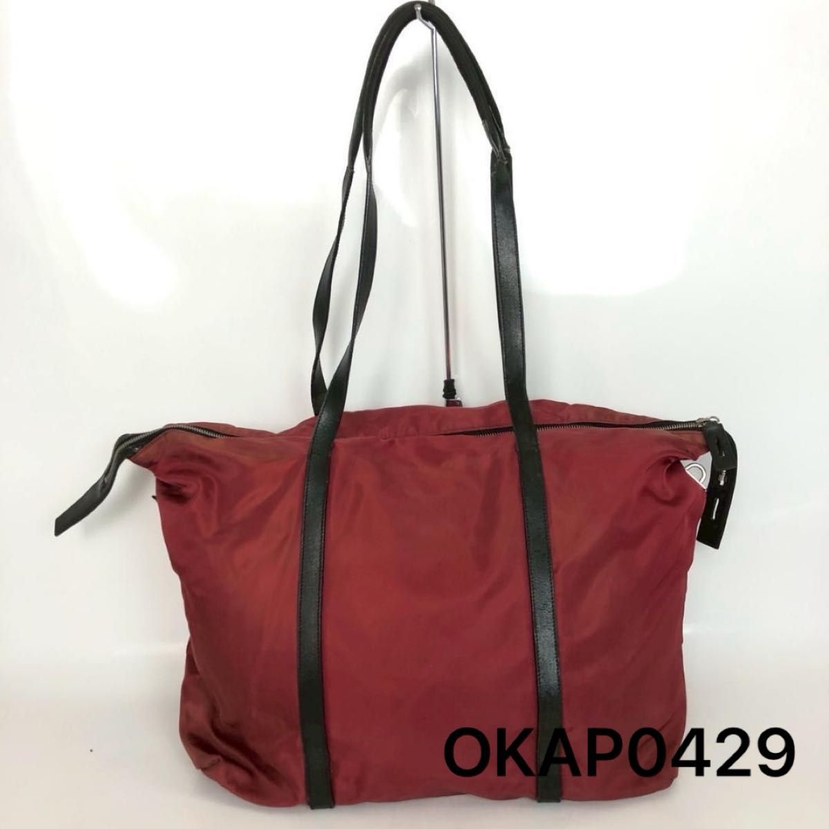 PRADA プラダ トートバッグ ナイロン ブラック 三角ロゴ A4サイズ可