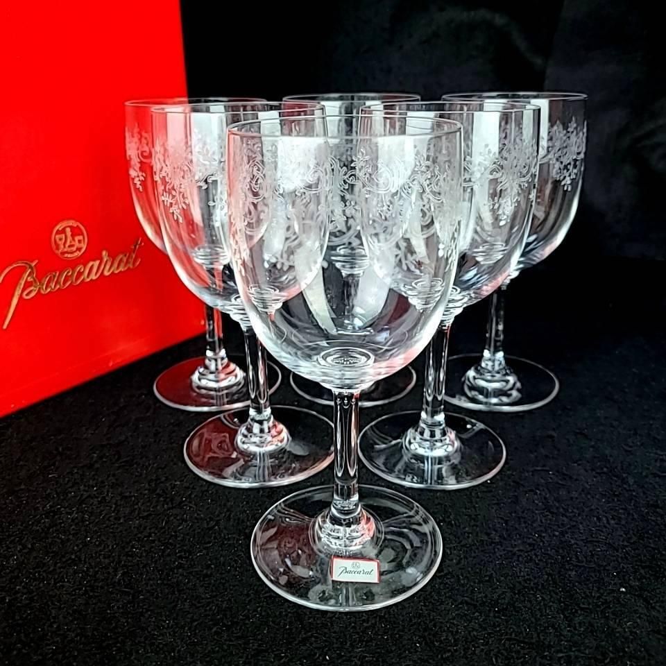 ◎美品◎バカラ Baccarat ラファイエット エッチング ワイングラス 6客 