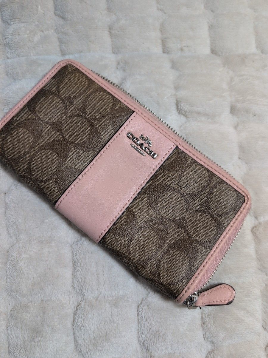COACH コーチ シグネチャー ランチ フローラル プリント ラウンド