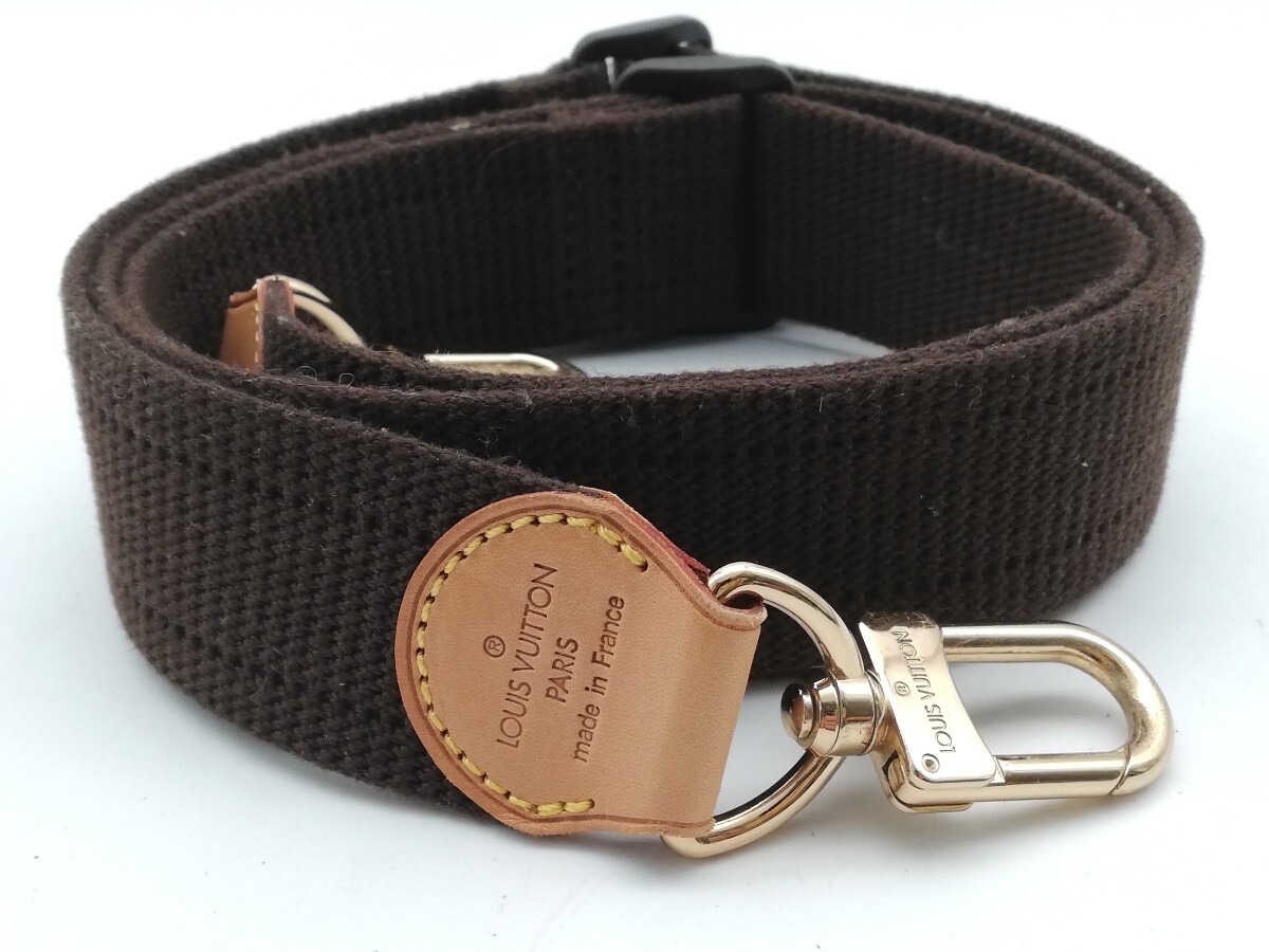 良品 LOUIS VUITTON ショルダーストラップ モノグラム ブラウン 