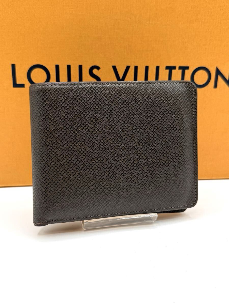 LOUIS VUITTON 二つ折り財布 エピ ブラック レザー 札入れ ルイ