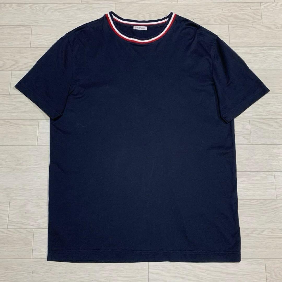 人気☆ MONCLER ワッペン Tシャツ ネイビー S 国内正規品 3S763 | Shop 