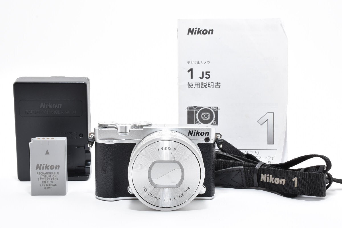 ☆ ニコン Nikon 1 J5 ダブルレンズキット シルバー ミラーレス一眼