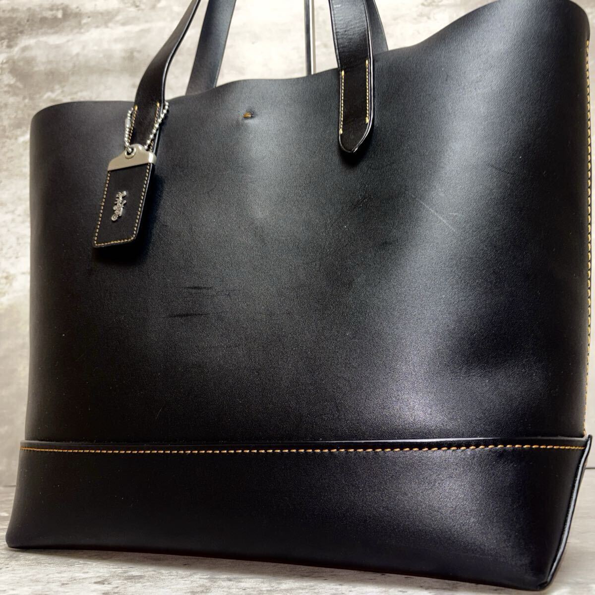 極美品 COACH コーチ トートバッグ キャンバス レザー A4収納 ビジネス 