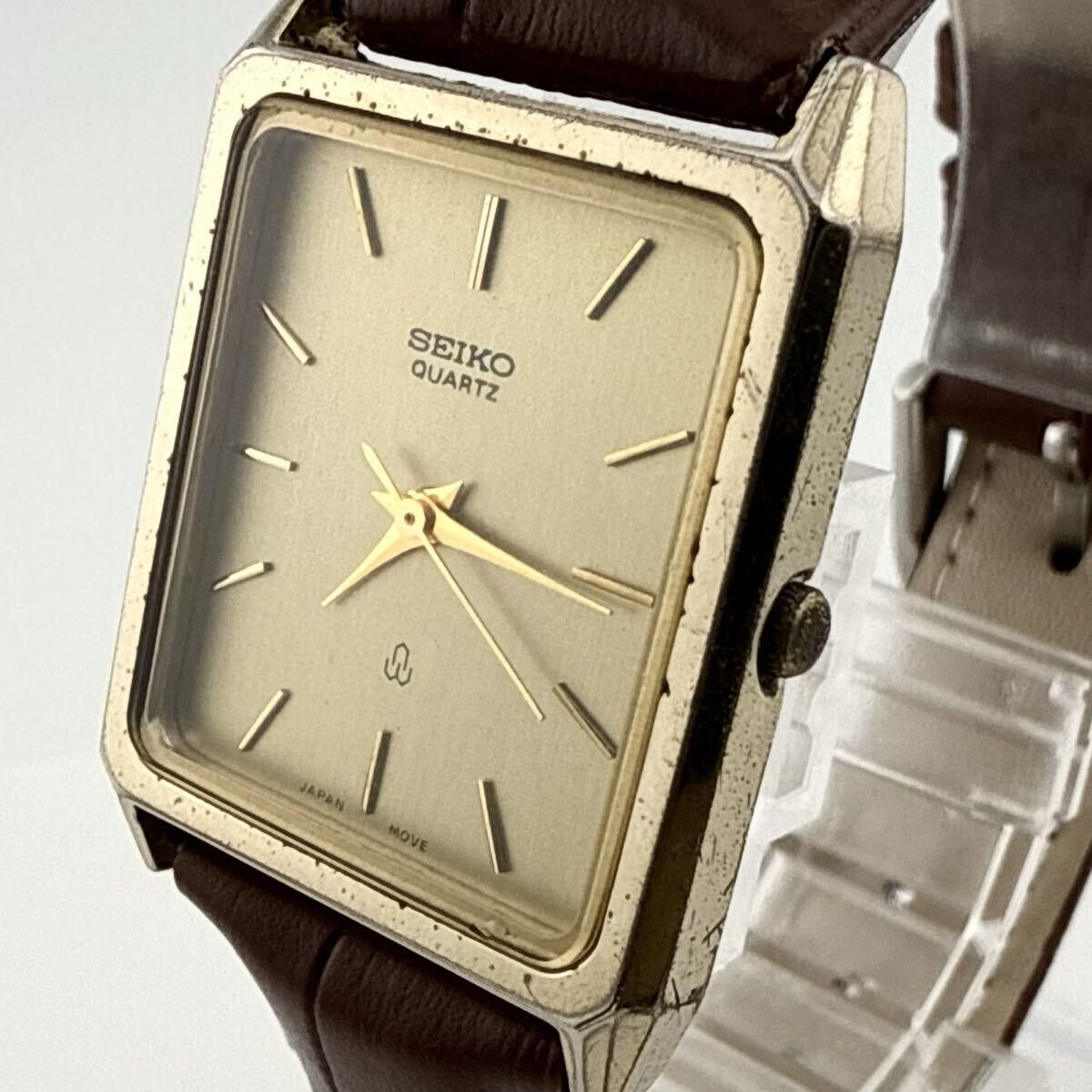 動作品 SEIKO オールドクオーツ 7431-5380 ブラックダイヤル レキュタングラー ニッケルアロイ 3針 クオーツ式腕時計 25年2月電池交換 札幌市 清田区 平岡 2026年最新】Yahoo!オークション -セイコー 7431(その他)の中古品