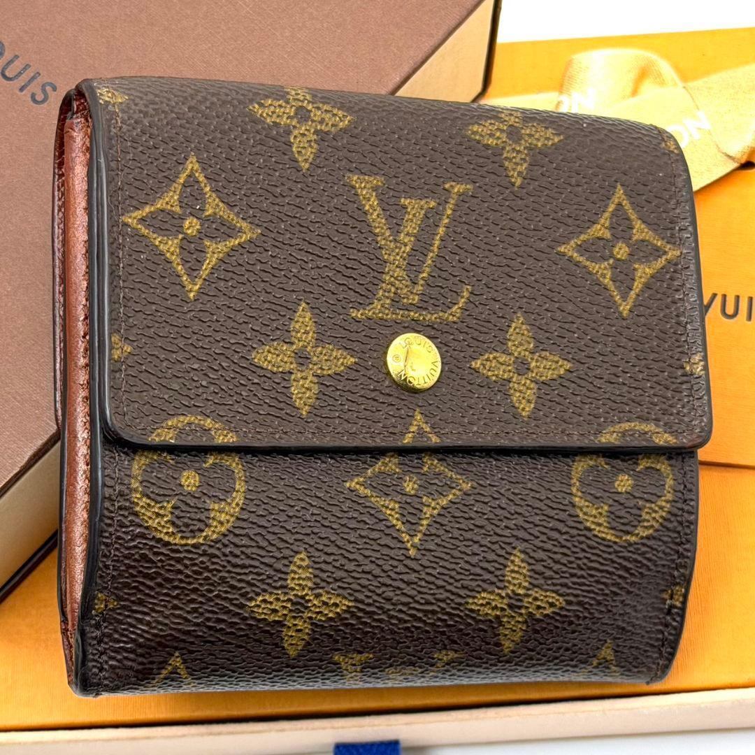 ルイヴィトン ダミエ ポルトフォイユ エリーズ 茶色 二つ折り 財布 モノグラム LOUIS VUITTON（ルイ・ヴィトン） ダミエ ポルトフォイユ・ エリーズ