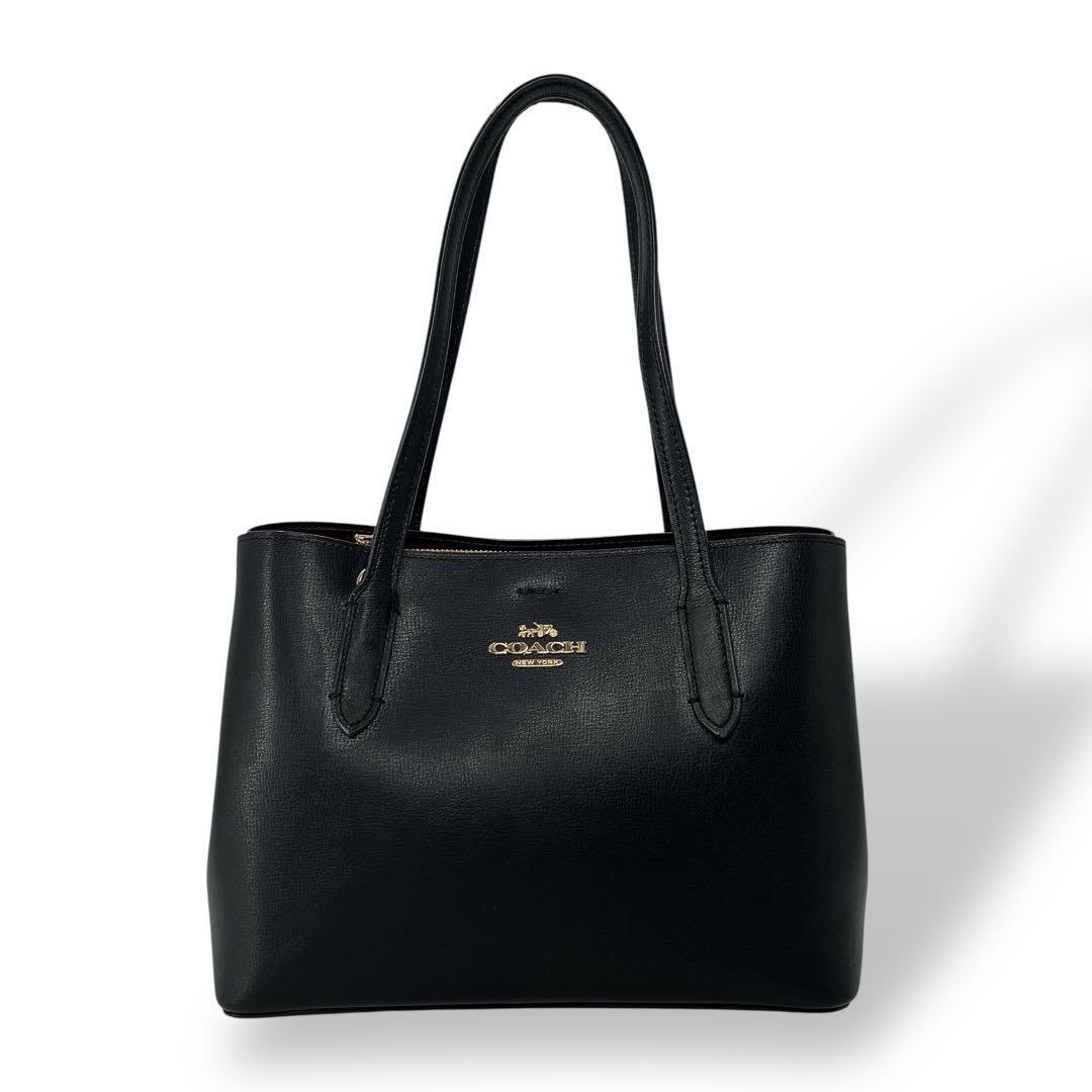 トートバッグ 【極美品】COACH コーチ トートバッグ 肩掛け A4可能 黒 