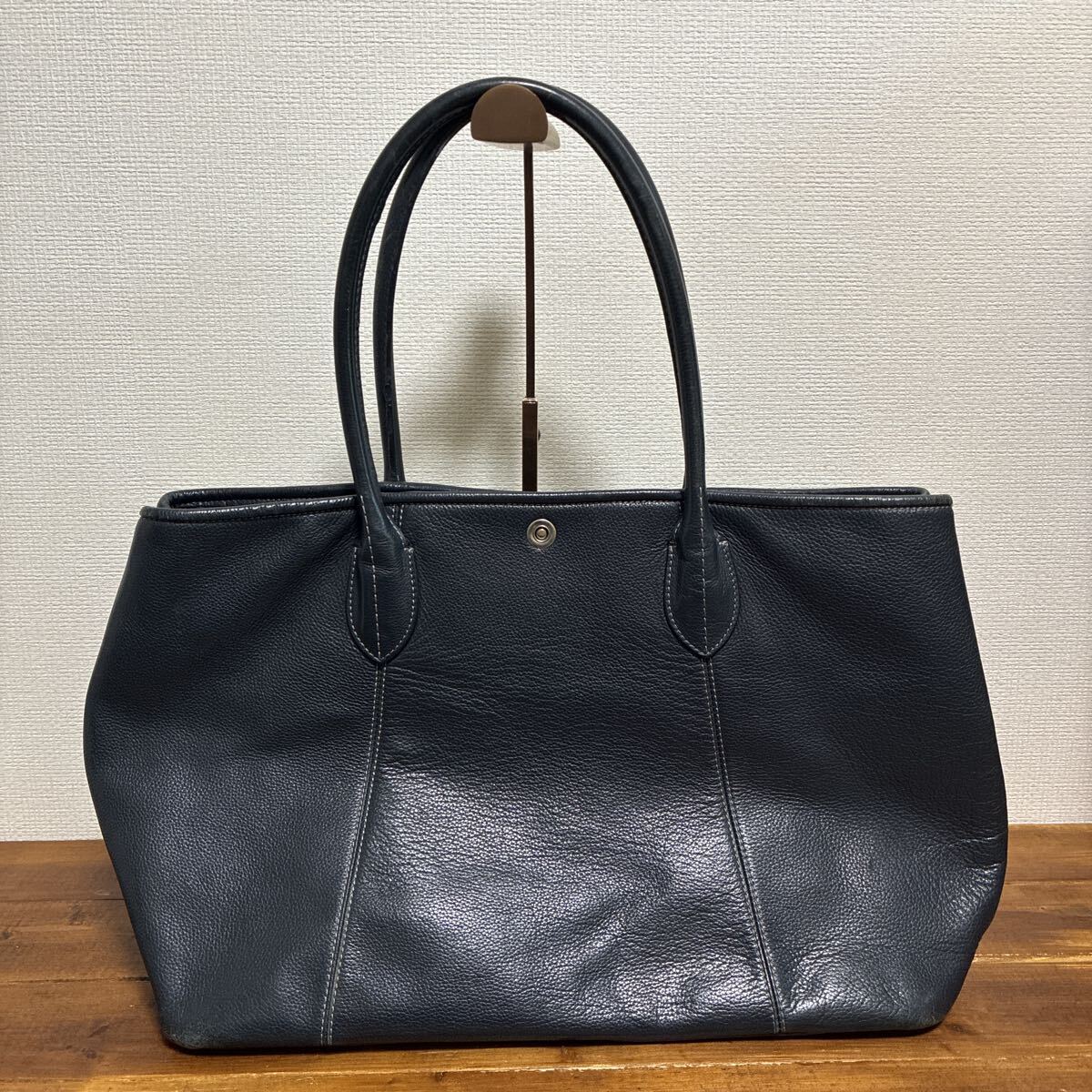 希少 バーバリー トートバッグ ビジネスバッグ 大容量 A4 レザー