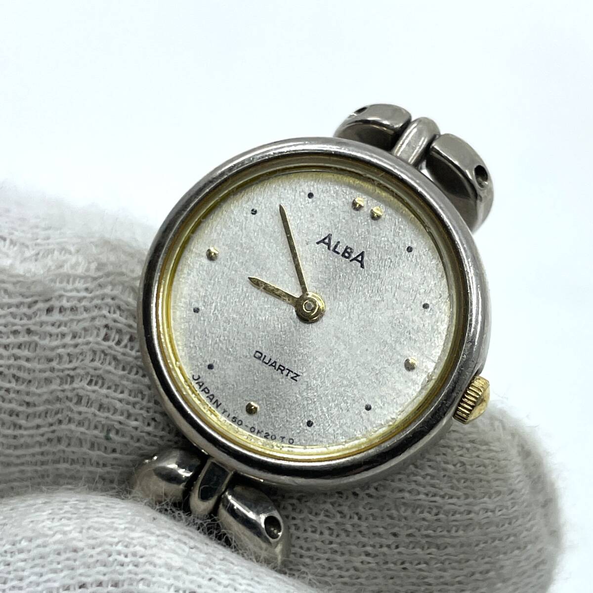動作未確認】SEIKO セイコー ALBA アルバ クォーツ 腕時計 シルバー 