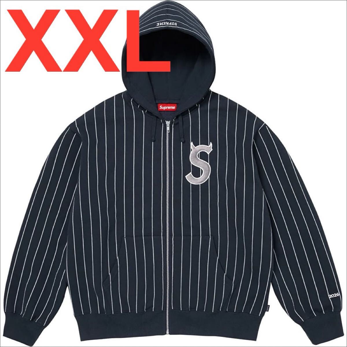 Supreme 25FW S Logo Zip Up Hooded Sweatshirt Mサイズ sロゴ ジップ 