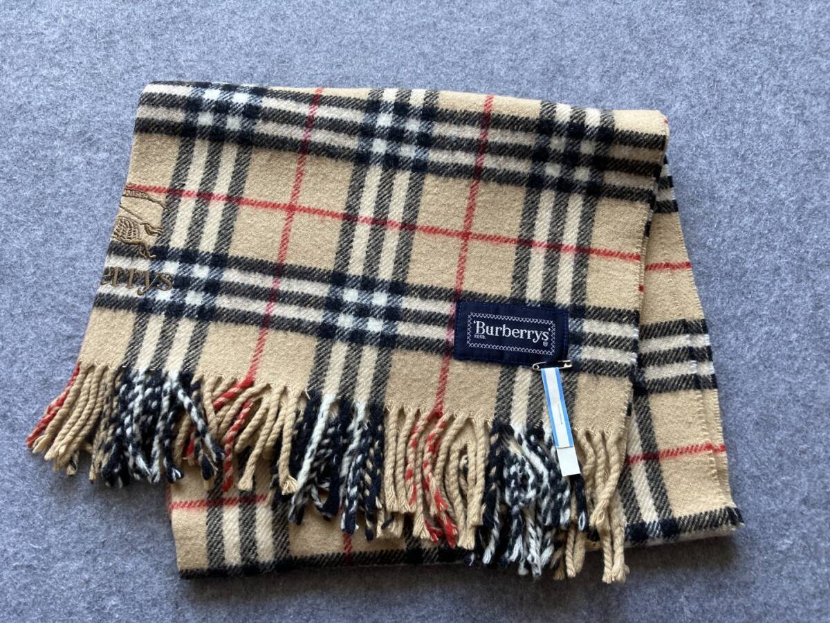 BURBERRY バーバリー ひざ掛け ブランケット ストール マフラー 美品