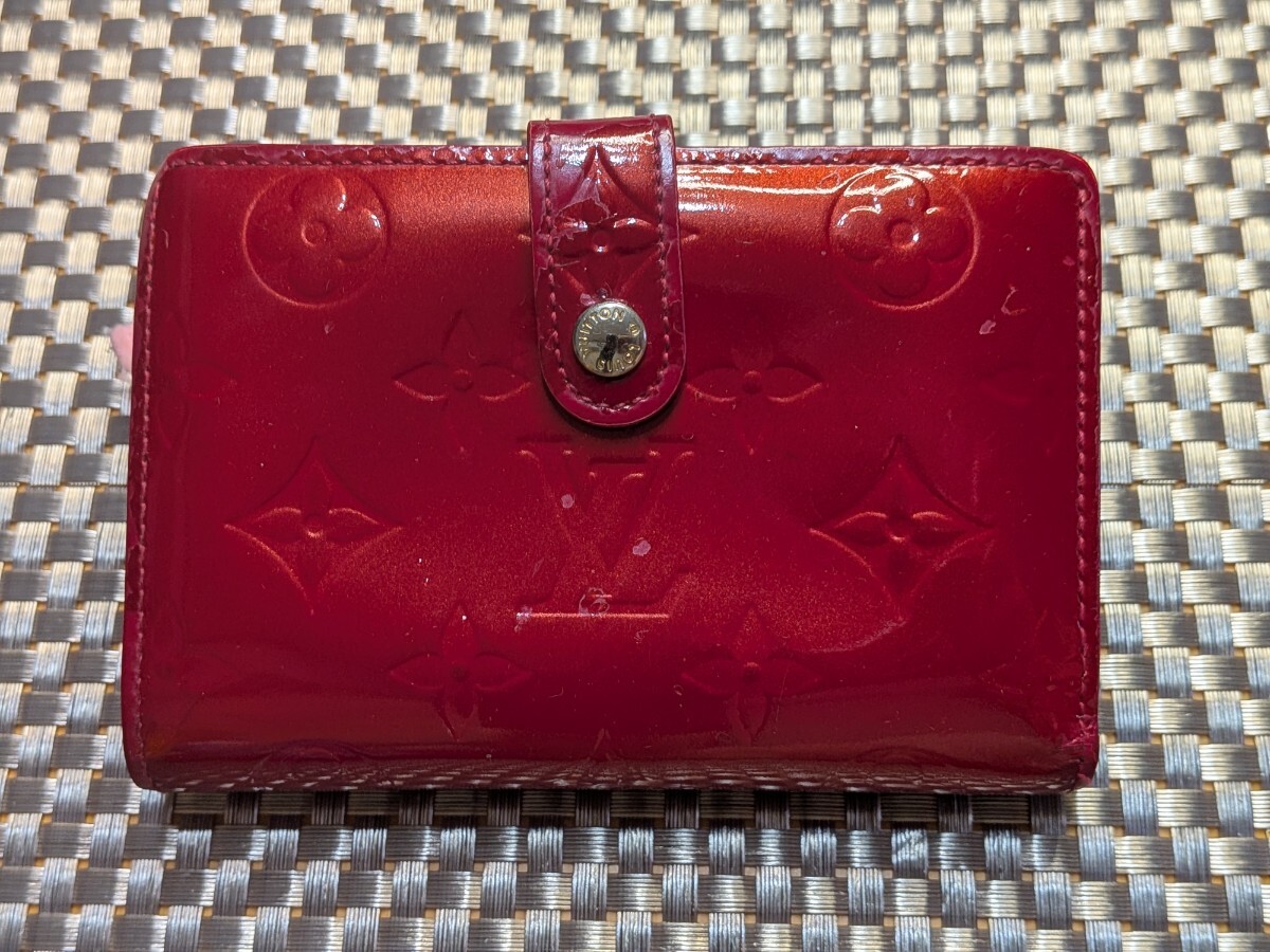 ルイヴィトン ダミエ ポルトフォイユ・ヴィエノワ 二つ折り財布 赤 ルイヴィトン ポルトフォイユ ヴィエノワ ダミエ LOUIS VUITTON 二