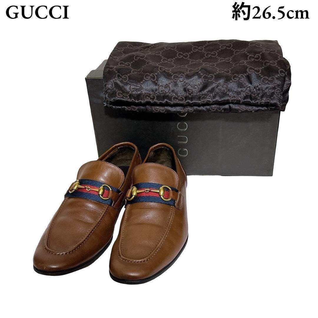 未使用級》GUCCI グッチ ホース ビット ローファー ミドルカット 