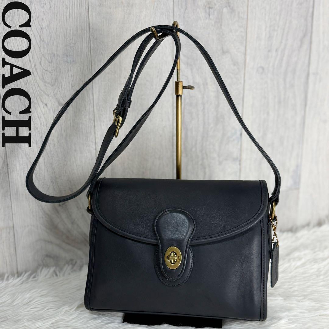 美品 COACH オールド コーチ ショルダーバッグ サコッシュ ターン 